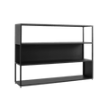 Libreria HYLLER SIDE METAL 150x110 nero