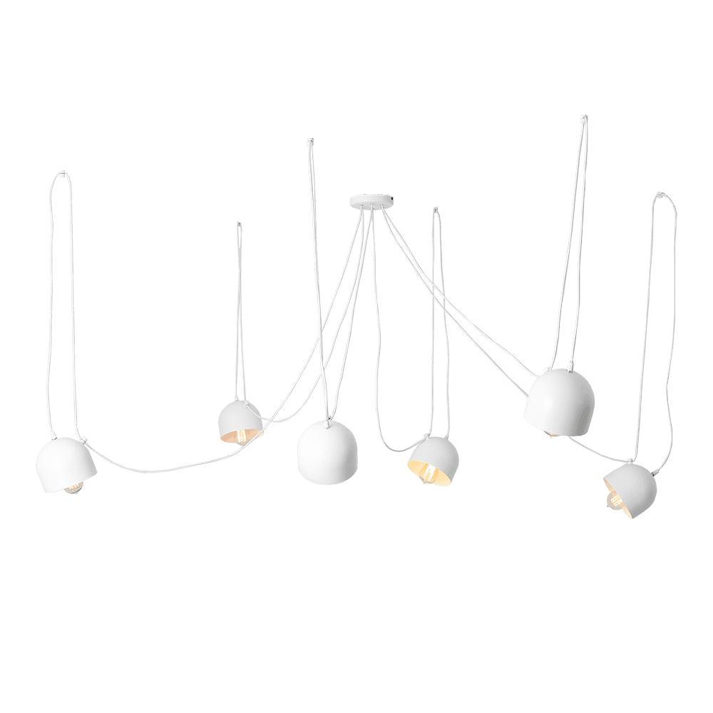 Lampadario POPO 6 - Bianco