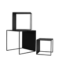 Set Tavolini 2WALL METAL TRIO 35x45x55, nero