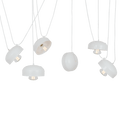 Lampadario POPO FLAT L 6 - Bianco