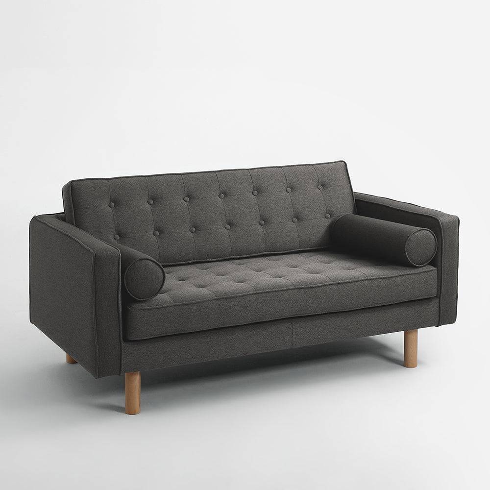 Divano Letto 2 Posti TOPIC WOOD, Acciaio, Naturale