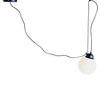 Lampada a sospensione POPO GLASS M 1 - nero