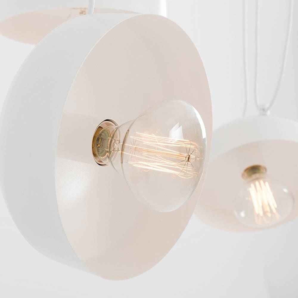 Lampadario POPO FLAT L 6 - Bianco