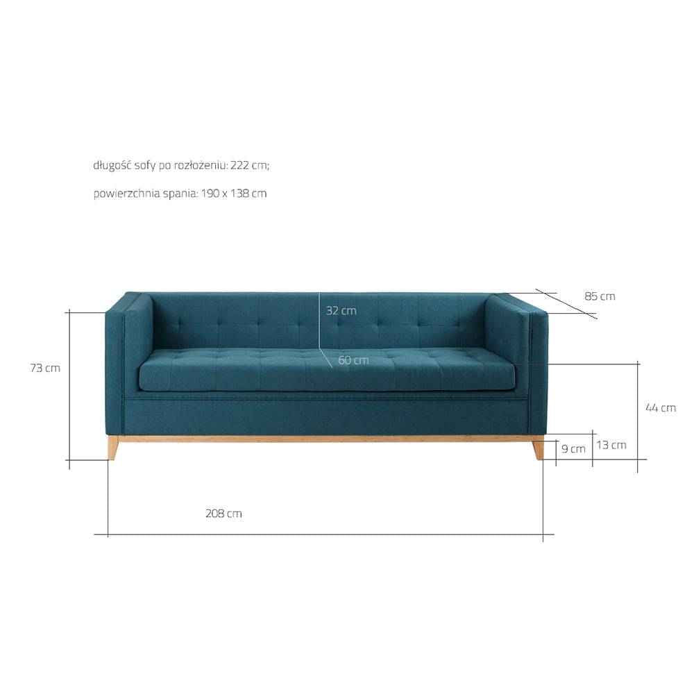Divano Letto 3 Posti BY TOM, Brezza Marina - Naturale