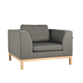 Poltrona AMBIENT WOOD - kwarc, naturale
