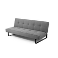 Divano Letto 2 Posti Sleek, Acciaio Nero