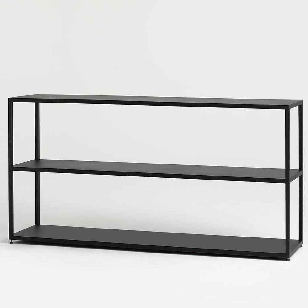 Libreria HYLLER METAL 150x75 - Nero
