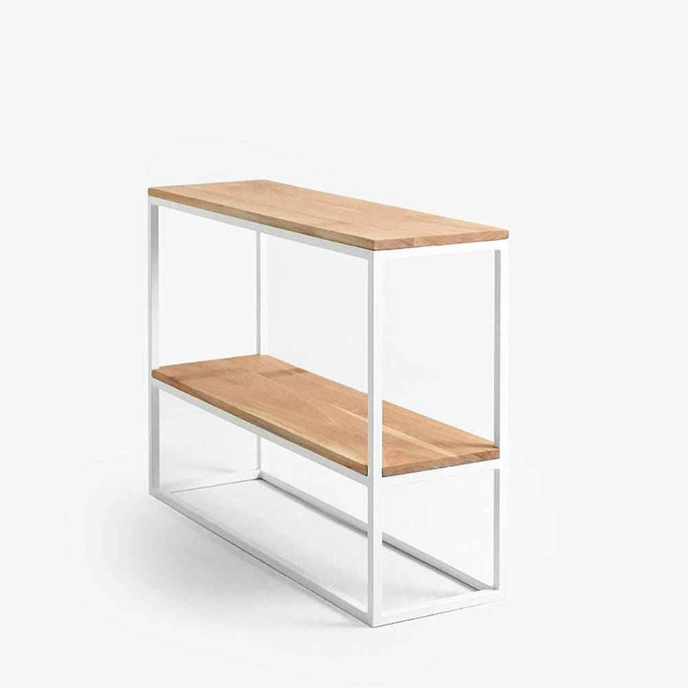 Rack JULITA METAL 75 doppio ripiano, bianco