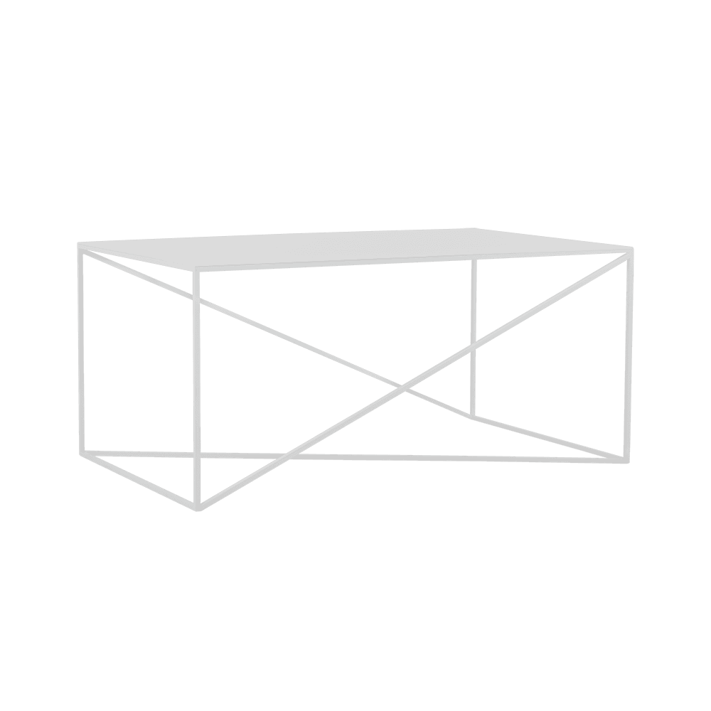 Tavolino MEMO METAL 100x60 Bianco