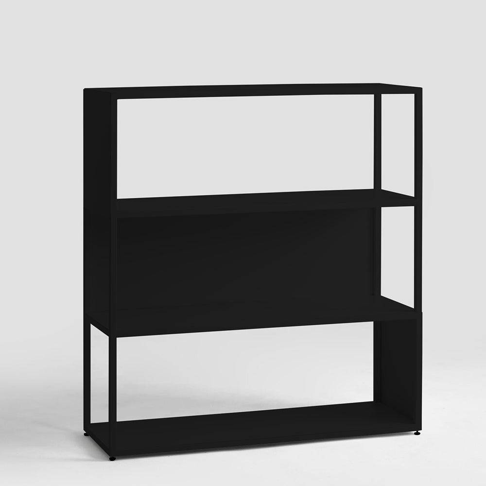 Libreria HYLLER SIDE METAL 100x110 nero