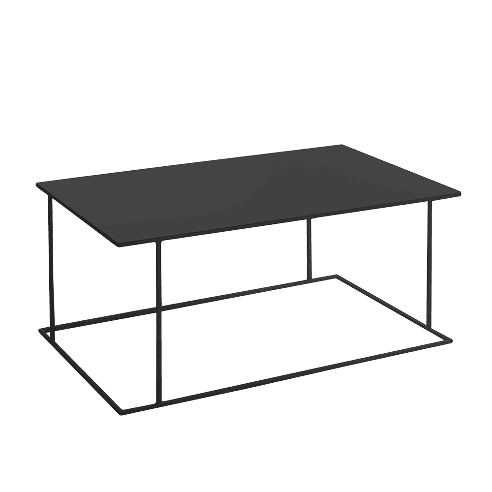 Tavolino WALT METAL 100x100 nero