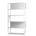 Libreria HYLLER SIDE METAL 100x180 bianco