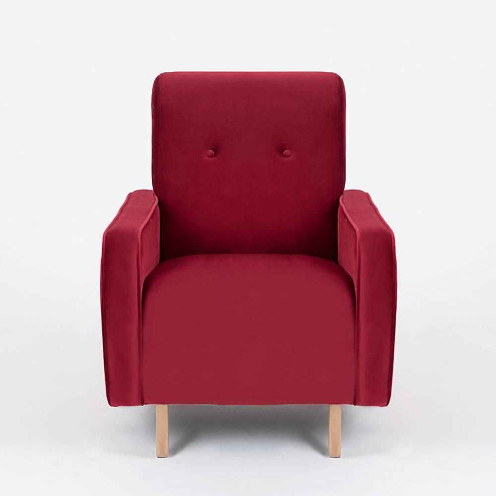 Poltrona PANDA - Cranberry, naturale