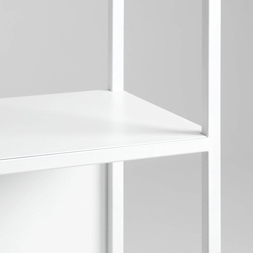 Libreria HYLLER SIDE METAL 100x110, bianco
