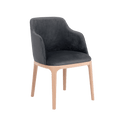 Sedia LULU con Braccioli - Grigio Lilla