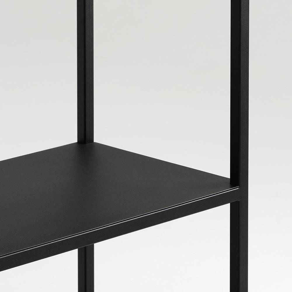 Libreria HYLLER METAL 150x75 - Nero