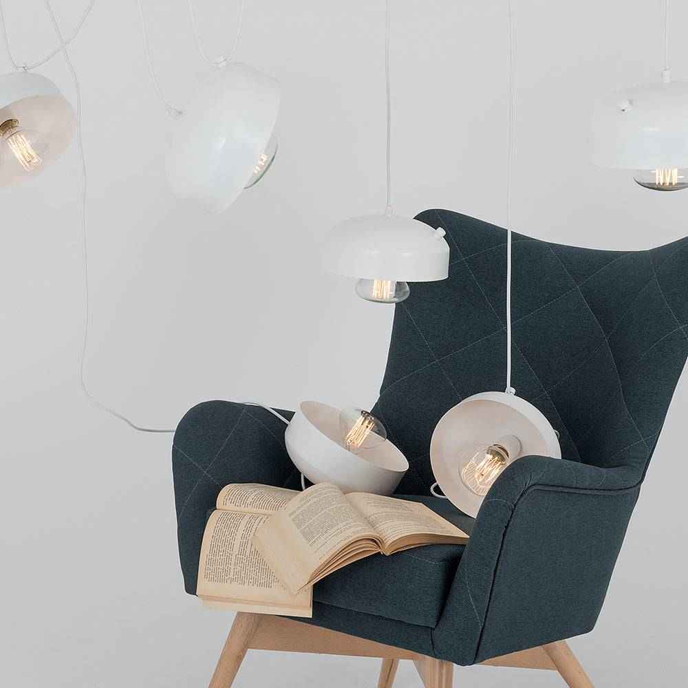 Lampadario POPO FLAT L 6 - Bianco