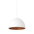 Lampada a Sospensione LEONARD L - Rame e Bianco