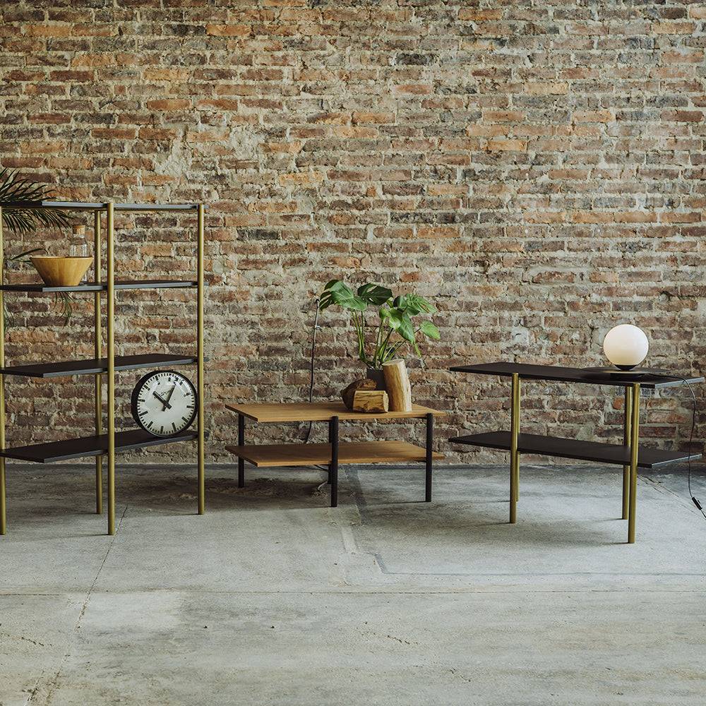 Scaffale RAVE BASIC 110 - nero e oro