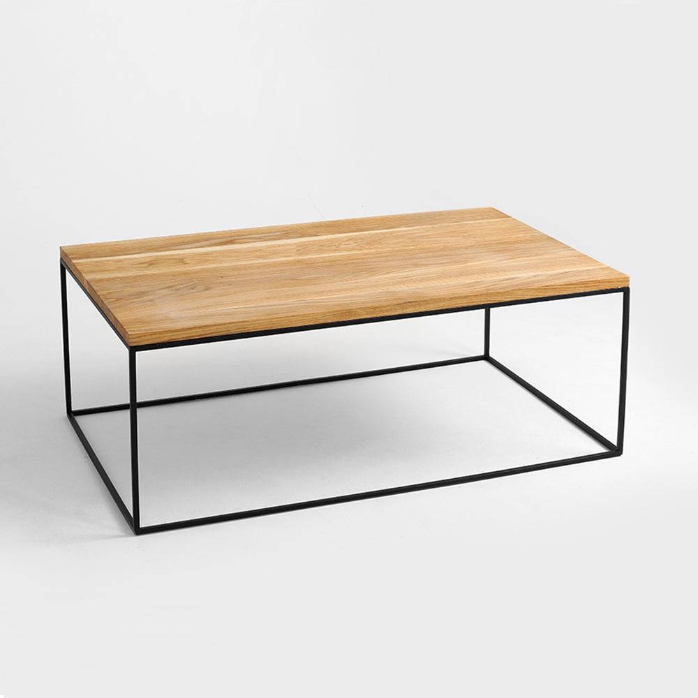 Tavolino Tensio Legno Massello 100x60 - Nero