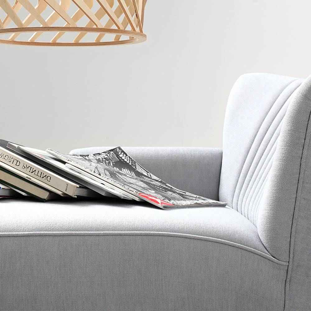 Chaise Longue HARRY L - Avocado naturale