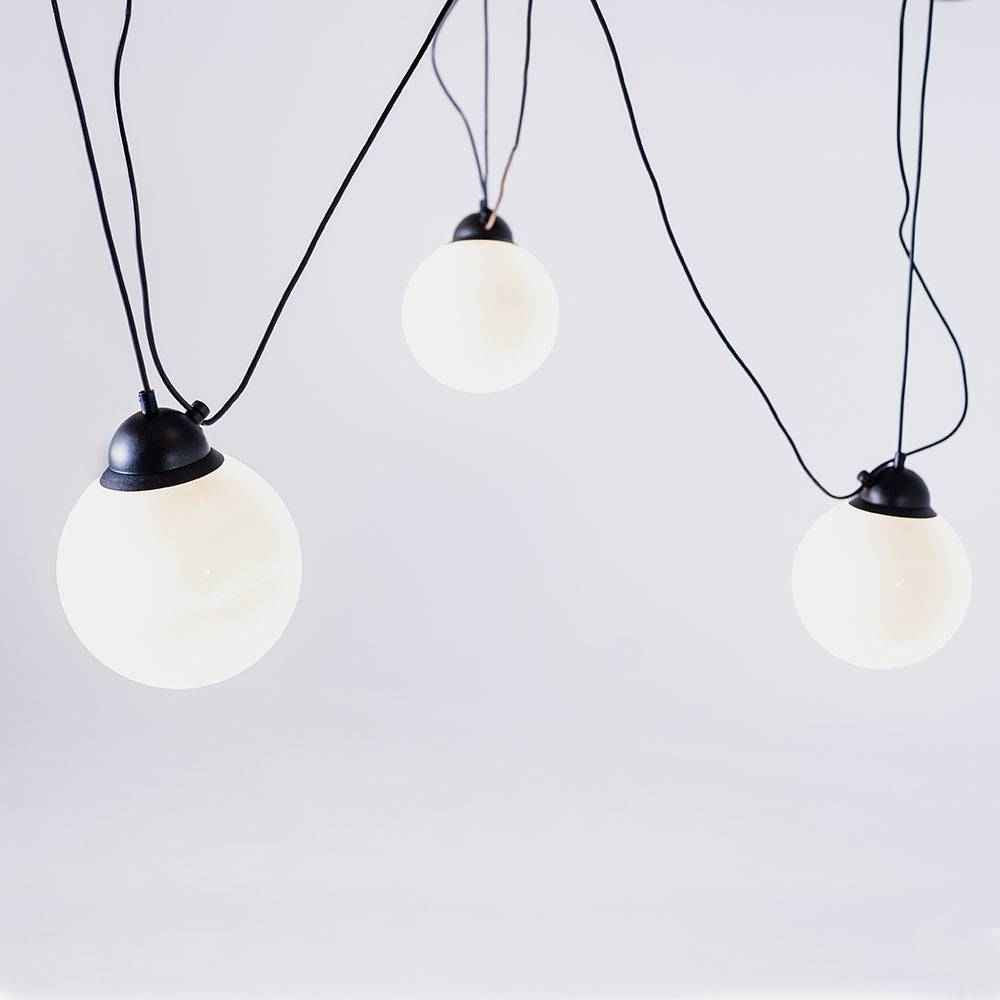 Lampada a sospensione POPO GLASS M 3 - nero