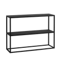 Rack JULITA METAL 75 doppio ripiano, nero