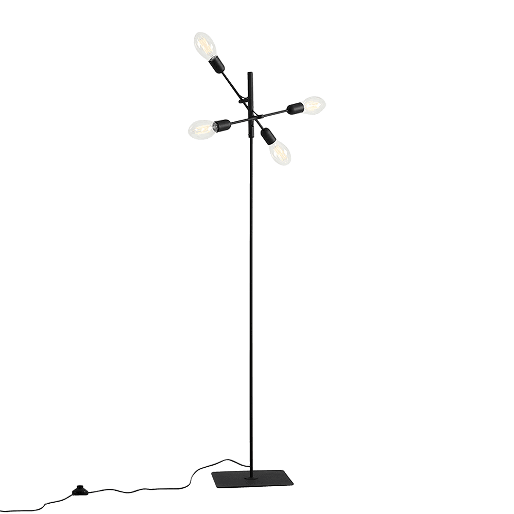 Lampada da Terra TWIGO FLOOR 4 - Nero