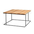 Tavolino WALT LEGNO MASSELLO 80, legno, nero
