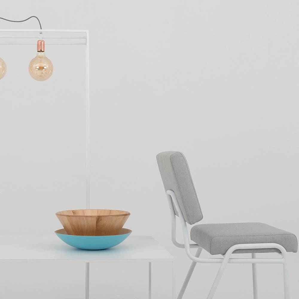 Sedia SIMPLE - platino, bianco