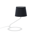 Lampada da Tavolo SHADE - Paralume Nero Base Bianca