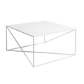 Tavolino MEMO METAL 100x100 Bianco