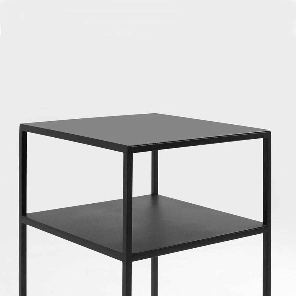 Tavolino Tensio 2 Floor Metal 30 - Nero