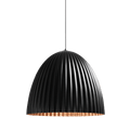 Lampada a sospensione PLISSART L nero/rame