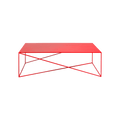 Tavolino MEMO METAL 140 Rosso