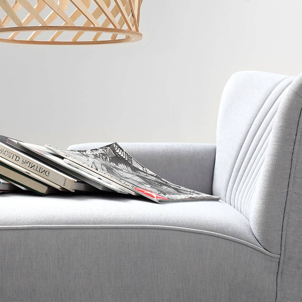 Chaise Lounge HARRY L - Polvere, naturale