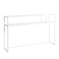 Tavolo Console Senso Flower Metal 120x25 Bianco