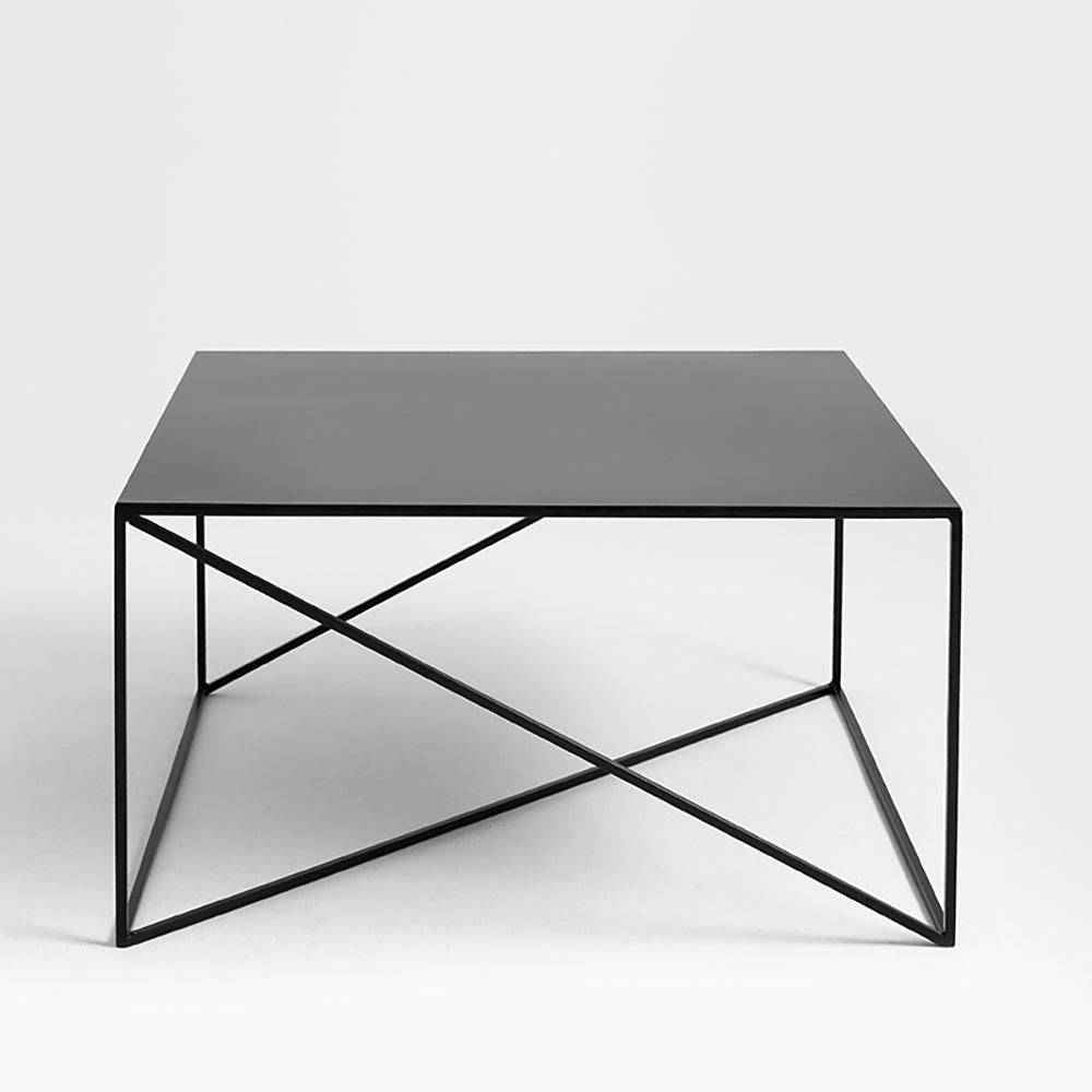Tavolino MEMO METAL 100x100 Nero