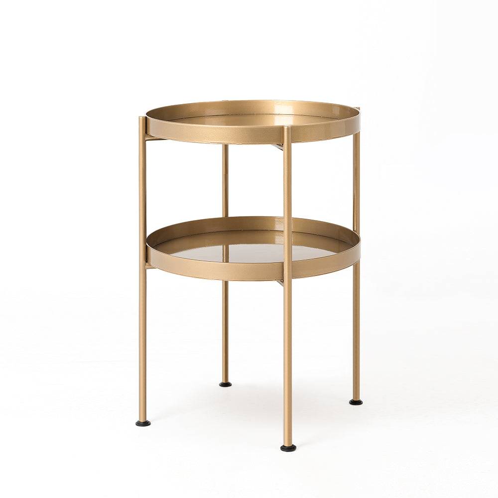 Tavolino laterale HANNA METAL 40-2F - oro