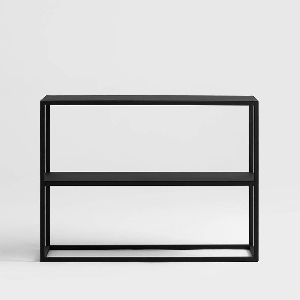 Rack JULITA METAL 75 doppio ripiano, nero