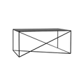 Tavolino MEMO METAL 100x60 Nero