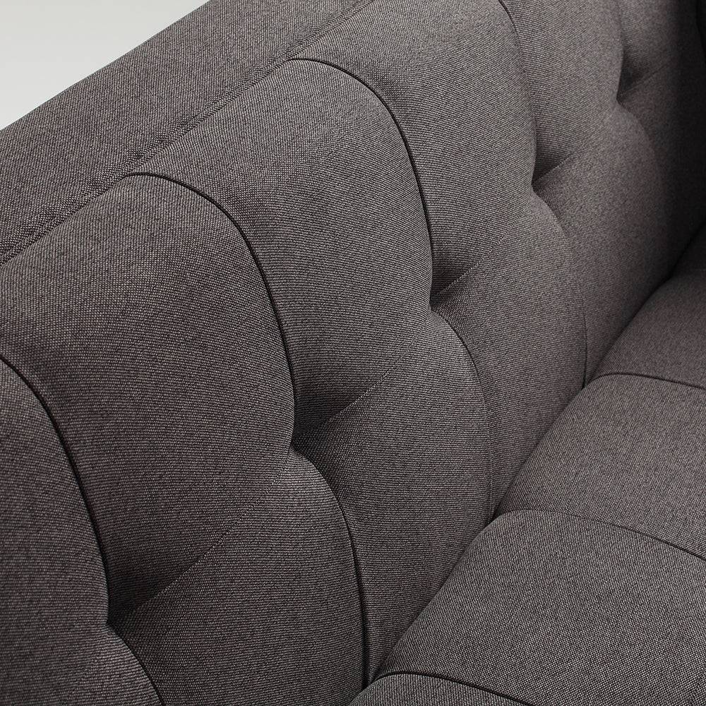 Divano Letto 2 Posti BY TOM, Carbone - Noce