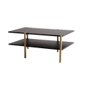 Tavolino RAVE BASIC 100x60 - nero, oro