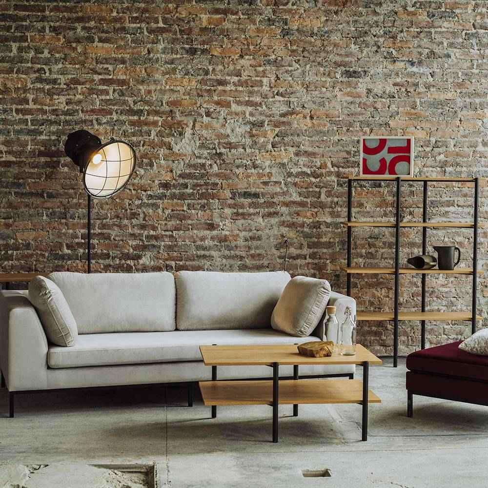 Tavolino RAVE BASIC 100x60 - quercia, nero