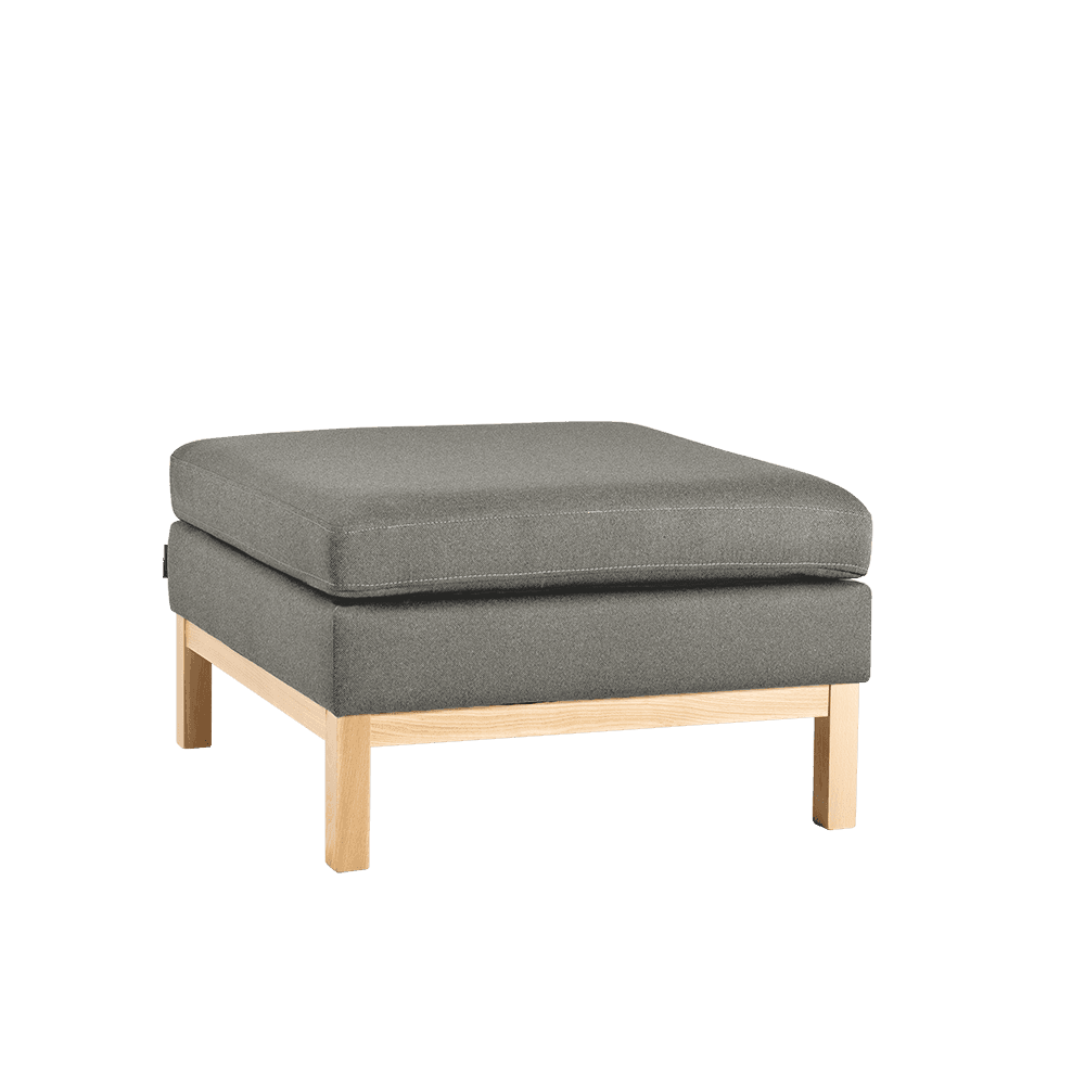 Pouf AMBIENT WOOD - kwarc, naturale