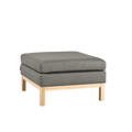 Pouf AMBIENT WOOD - kwarc, naturale