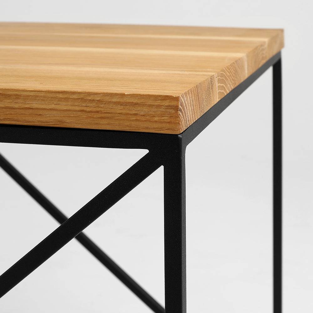 Tavolino MEMO LEGNO MASSELLO 50 Nero