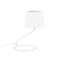 Lampada da Tavolo SHADE - Paralume Bianco Base Bianca