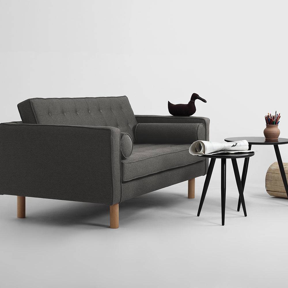 Divano 2 Posti TOPIC WOOD, Steel, Naturale