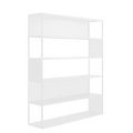 Libreria HYLLER SIDE METAL 150x180 bianco